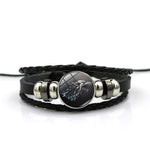Cabochon Leather Stark Bracelet