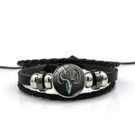 Cabochon Leather Stark Bracelet