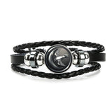 Black Leather Stark Bracelet