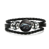 Black Leather Stark Bracelet