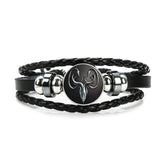 Black Leather Stark Bracelet