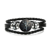 Black Leather Stark Bracelet