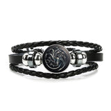 Black Leather Stark Bracelet