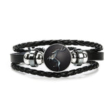 Black Leather Stark Bracelet