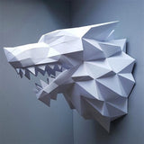 House Stark Paper Wolf Decoration
