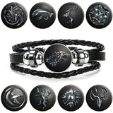 Black Leather Stark Bracelet